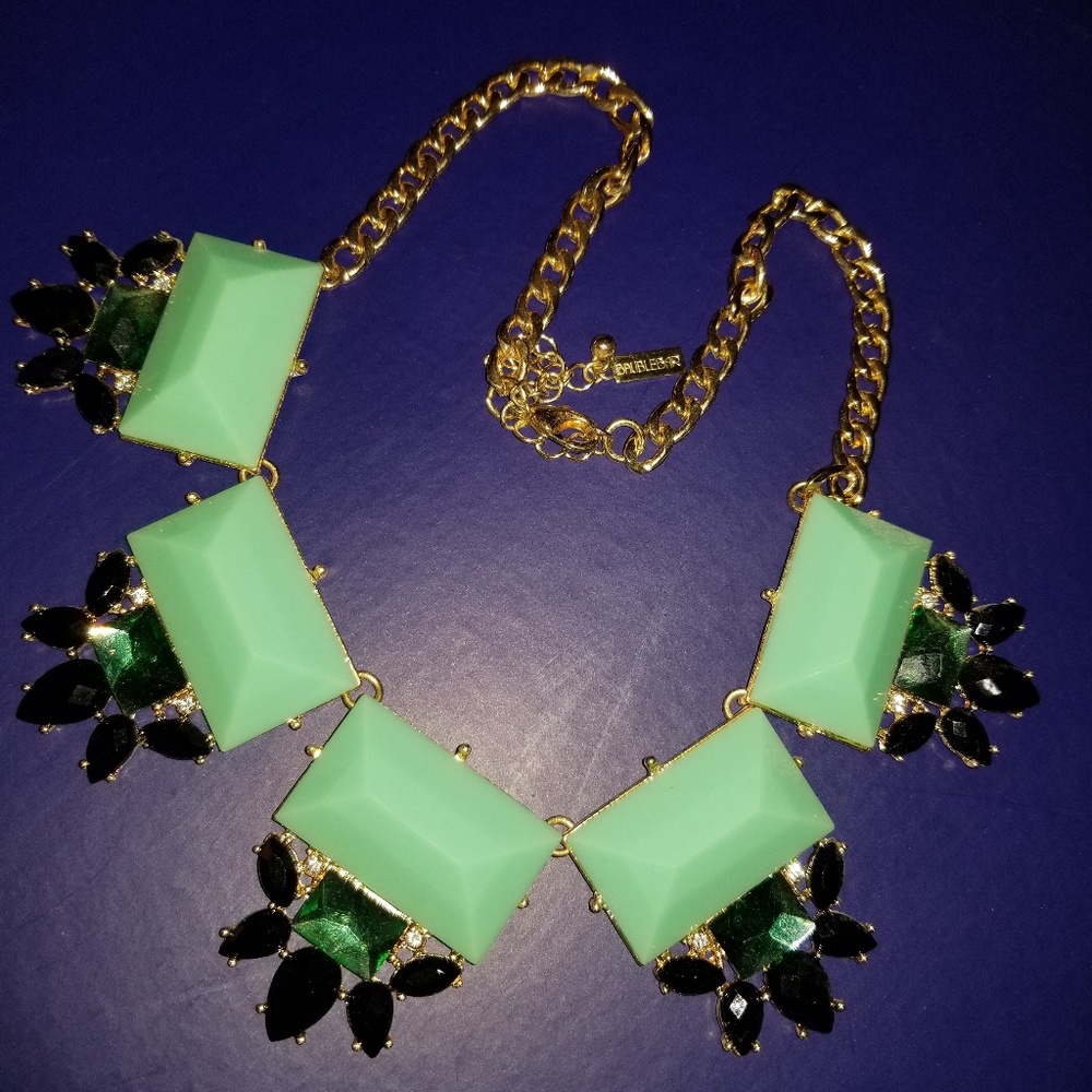 Baublebar Green and Navy Statement Necklace